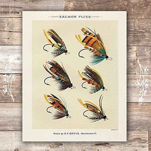 Vintage Fly Fishing Art Prints (Set of 4) - Unframed - 8x10 - Thumbnail 3