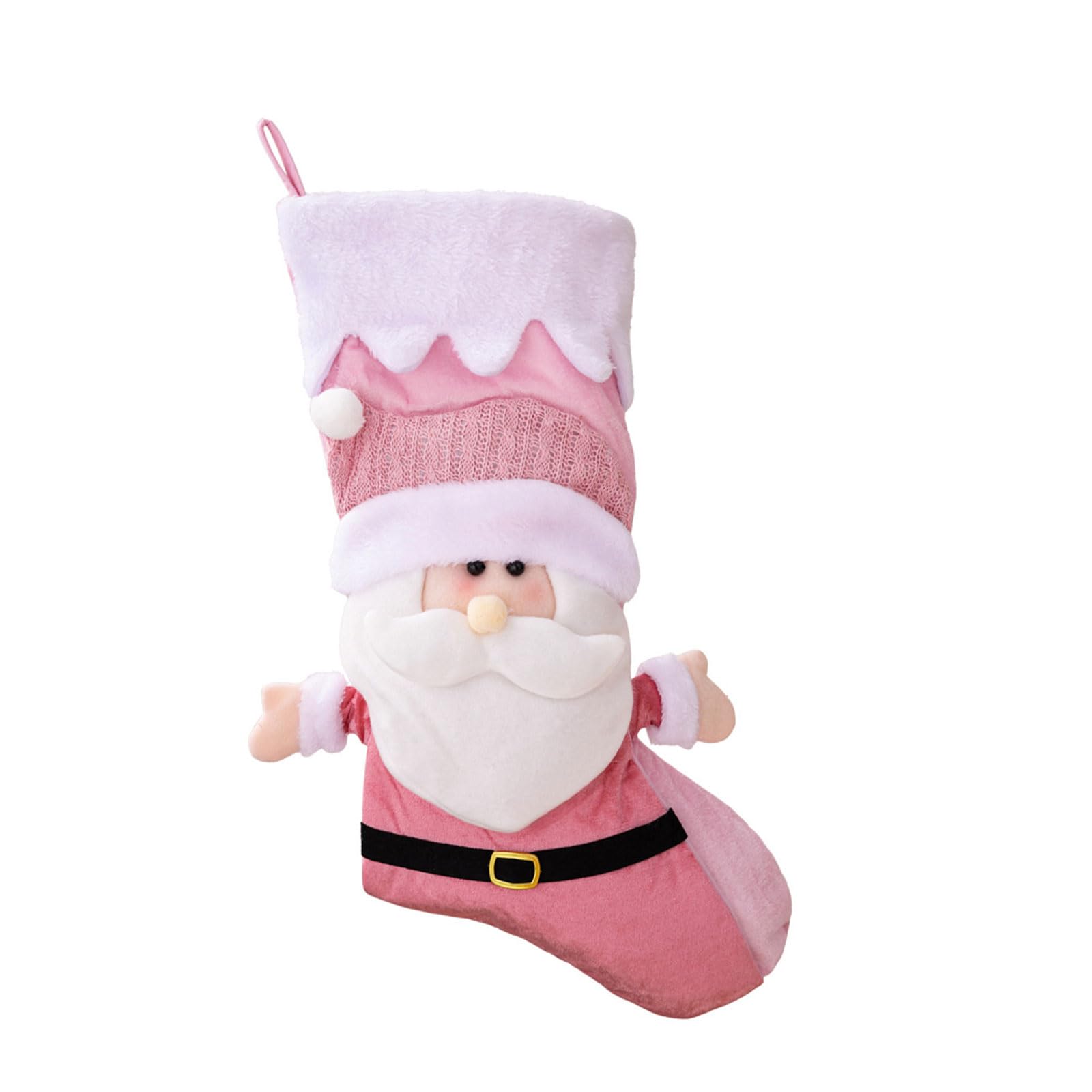 Tsophreniq Candy Bag Hanging Ornament Nordic Christmas Tree Decor Santa Snowman Gift Bag for Tree Decoration Christmas Sock