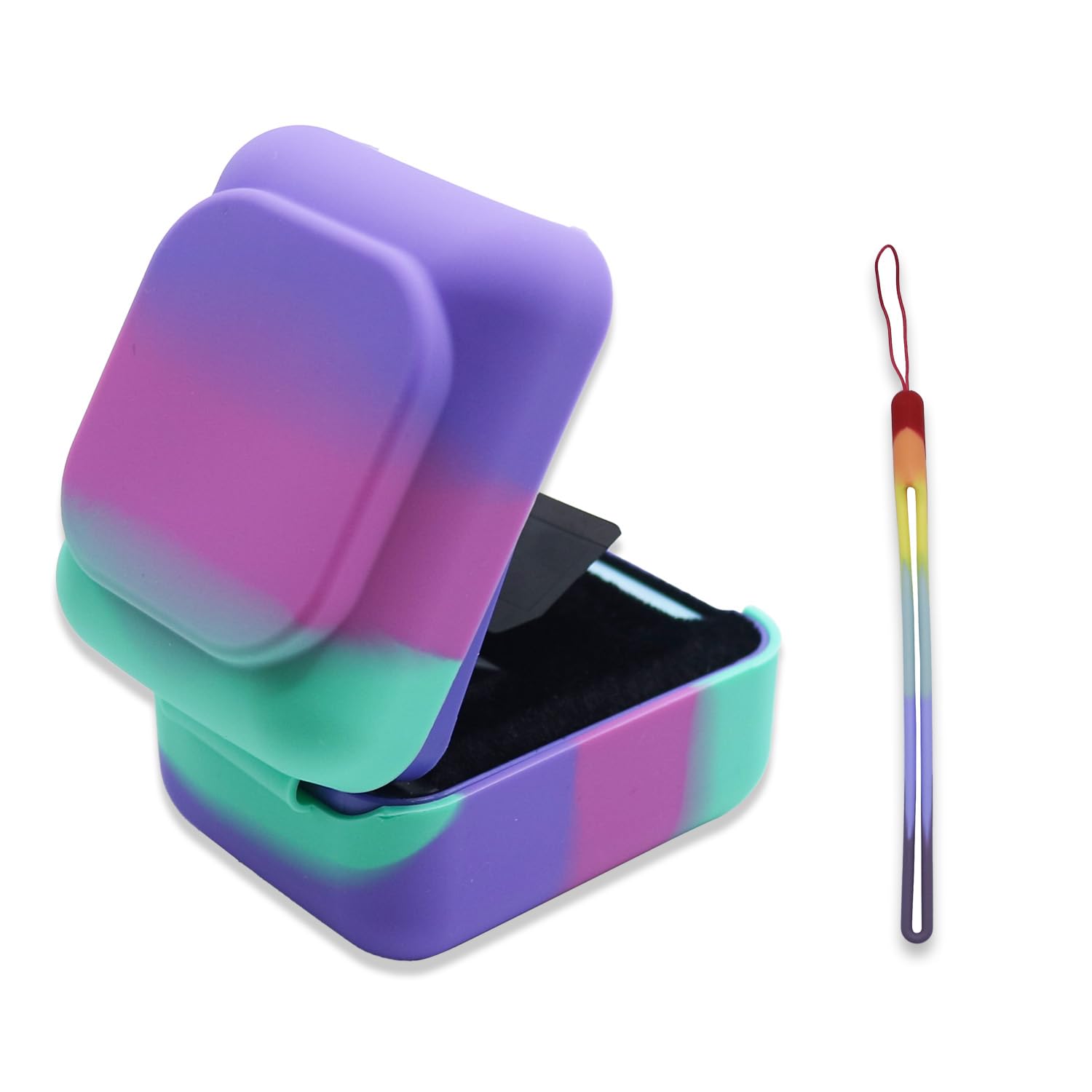 Silicone Cover for Bitzee Digital Pet, compatible with Bitzee Disney, for Bitzee Magicals Interactive Toy (Purple-Pink-Blue)