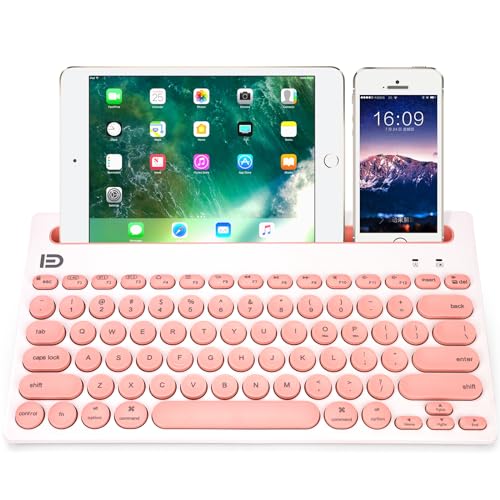Attoe Wireless Keyboard, Dual Channel Multi-Device Universal...
