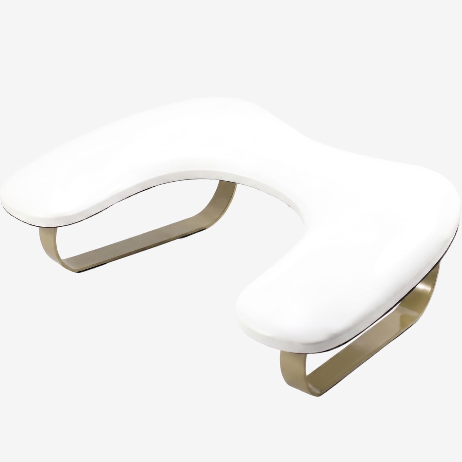 Reposabrazos en forma de U: soporte de arco dorado para uñas, soporte ergonómico en ángulo de 45° para profesionales del arte de uñas y uso doméstico, reposamanos de manicura y pedicura