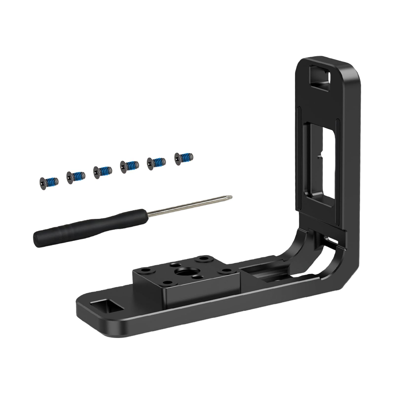 Soporte vertical de aluminio de 90 grados para GoPro Hero 13 12 11 negro, adaptador vertical-horizontal compatible con soporte magnético GoPro