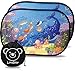 Lovabear Tendine Parasole Auto Bambini Statiche – Adesione Senza Ventose, 2 pezzi 51x31 cm, con Protezione Superiore ai Raggi UV e Calore (SunShield+) (Oceano)