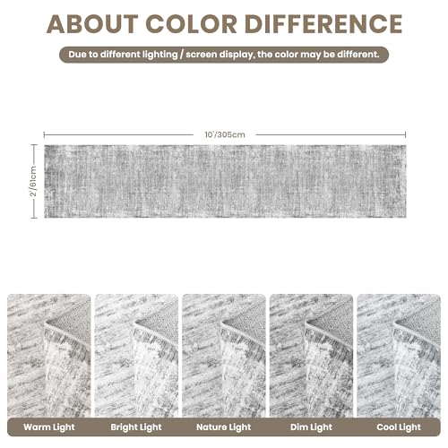 zesthome Long Hallway Runner Rugs - Washable Rug 2x10, Stain Resistant Soft Kitchen Runner, Anti Slip Backing Abstract Runner Rugs for Entrance, Bedroom, Living Room, Laundry, Stair