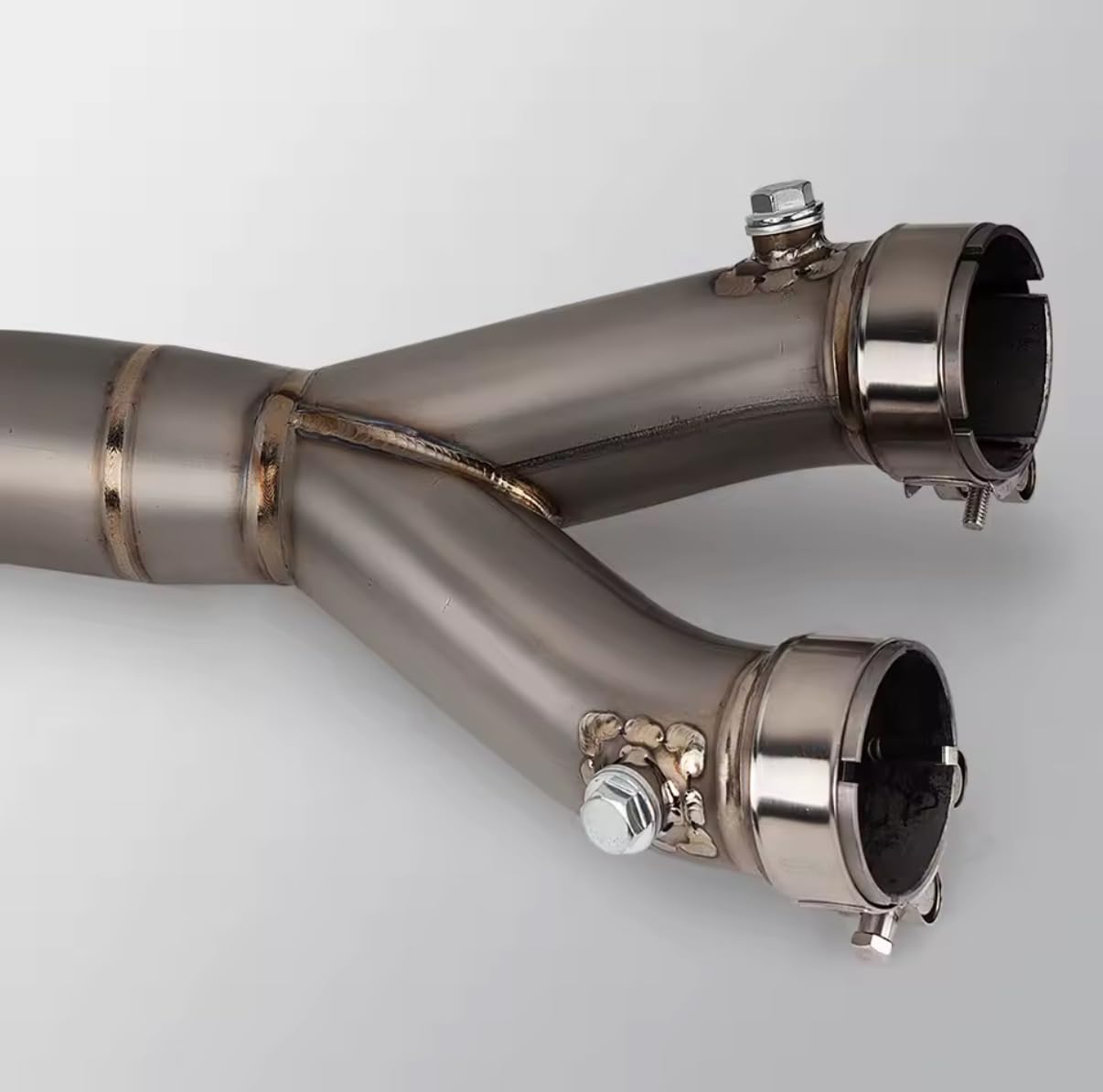 Decatalizzatore in Titanio per Yamaha R1 e MT-10 2016-2025, Raccordo Scarico a Y con Fascette