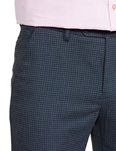 Image of Peter England Men's Regular Fit Polyester Blend Trouser
