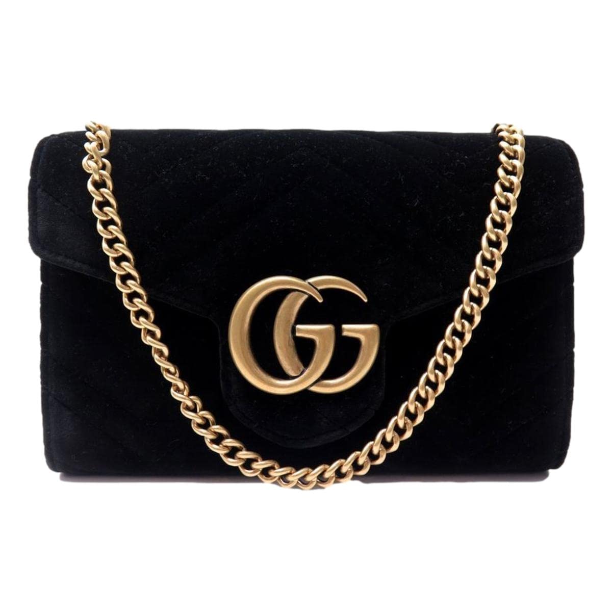 Gucci Emily Guccissima Leather Hobo Handbag 322226 Black Bag, Black, Small, Black, S