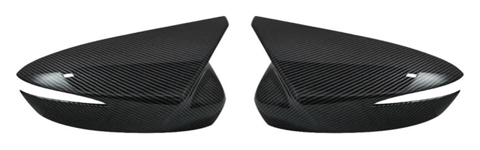 Gangxiao Carbon Side Door Mirror Cover For Mazda For Cx-5 Cx-3 Cx-4 2015-2019 Car Side Rearview Mirror Cover Exterior Door Horn Trim Sticker Wing(Carbon)