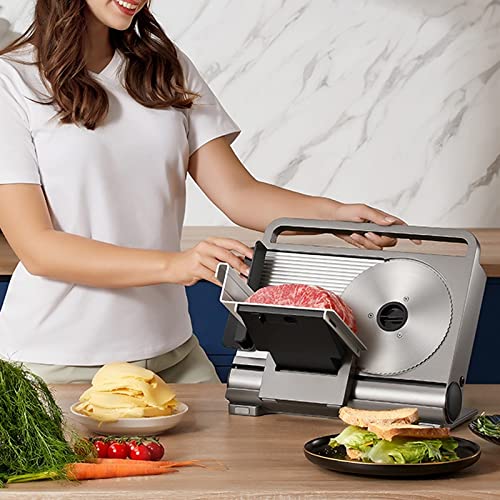 Cortadora de carne eléctrica ajustable con cuchilla inoxidable miniatura 2