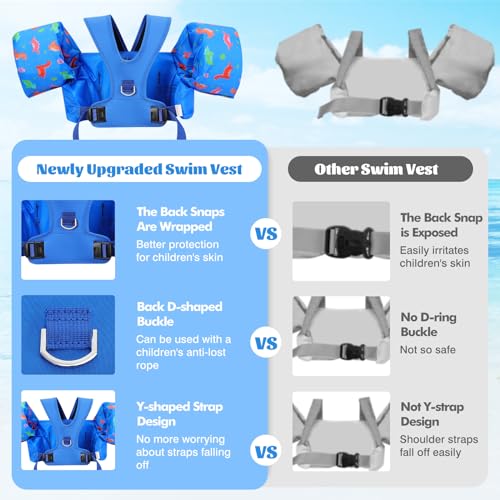 Image of MoKo Toddler Arm Floaties 20-50lbs, Swim Vest Water Wings for Kids Pool