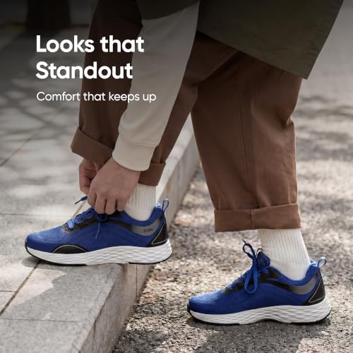 Image of Frido Active Walking Shoes for Men & Women | Lightweight Breathable Mesh Upper | Zero-Drop Sole with Wide Toe Box for Natural Movement | Cushioned Comfort Lace-Up Sneakers