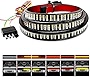 Nilight TR-04 Truck Tailgate Bar 60' Triple Row 504 LED Strip with Red Brake White Reverse Sequential Amber Turning Signals Strobe Lights，2 Years Warranty