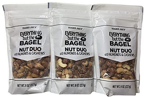 Trader Joe's Everything But The Bagel Nut Duo with Almonds and Cashews (Pack of 3) image 4