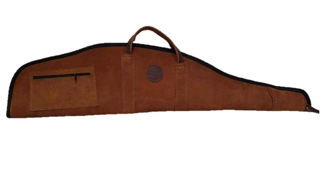 Funda para Rifle montado con Visor en Piel Serraje
