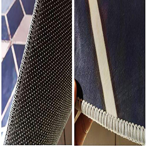 YQZS Teppich Schlafzimmer Teppich Orientteppich Dunkelblaue Bäume für Wohnzimmer, Schlafzimmer, Kinder Spielzimmer… – Bild 6