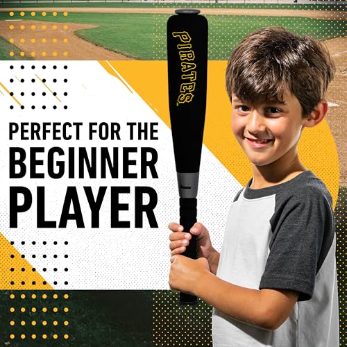 Image of MLB Pittsburgh Pirates Team Jumbo Foam Bat and Ball Set, 21-Inch, Black