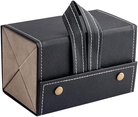 Sunglasses Organizer Box, Glass Holder Box, spectacle case of sunglasses, Specs case,Portable Glasses Organizer,Travel Folding Sunglasses PU Leather Case Home Storage. (4 Slot, Black)-image-17
