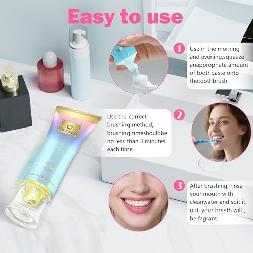 Niacinamid Whitening Zahnpasta für Erwachsene, Brilliant Smile Niacinamid Zahnpasta Whitening, Niacinamid Intensive Whiten Zahnpasten - für gesündere und weißere Zähne (1PCS) – Bild 7