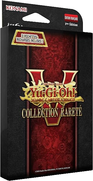 Yu-Gi-Oh! Pack de 3 boosters Tuckbox Collection Rareté V - 15 Cartes - 3 Pochettes recharges incluses - Dès 6 Ans - 1ère édition française