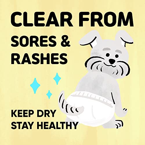 PAWPANG Disposable Dog Diaper Liners Booster Pads for Male & Female Dogs, 100ct, 4 Sizes Variations, Doggie Diaper Inserts fit Most Types of Dog Diapers - Pet Belly Bands & Male Wraps