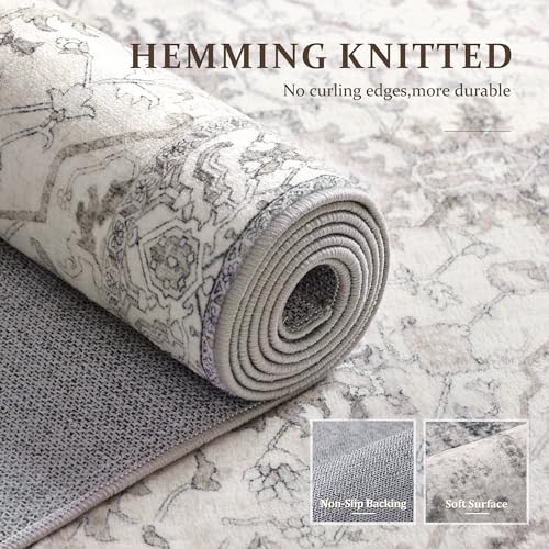 2x3 Small Entryway Doormat 2x3 Front Door Rug Indoor Entrance Kitchen Bathroom Carpet Farmhouse Non Slip Washable Low Pile Floor Carpet, Beige/Multi