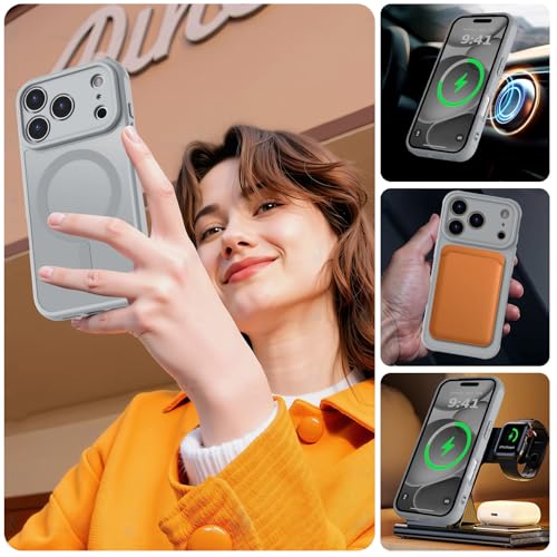 Image of MOCCA Magnetic Shockproof for iPhone 17 Pro Case,Titanium Gray