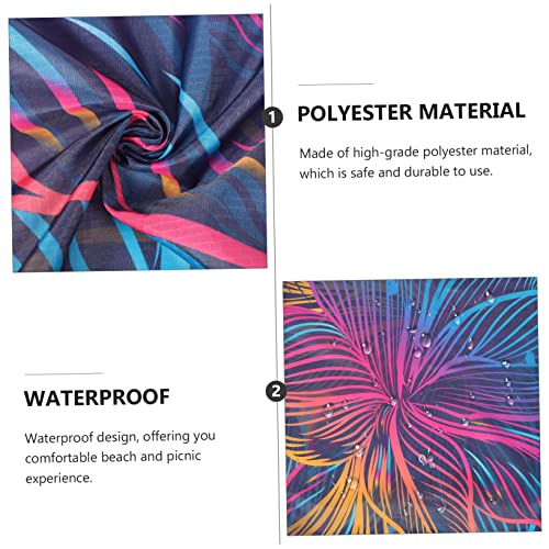 Tapis d'extérieur UV et imperméable grand format pour le sable et le camping - 7