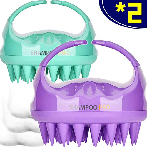 Scalp Brush, 2 Pack Hair Scalp Massager Shampoo Brush [ 2020 Upgraded Version