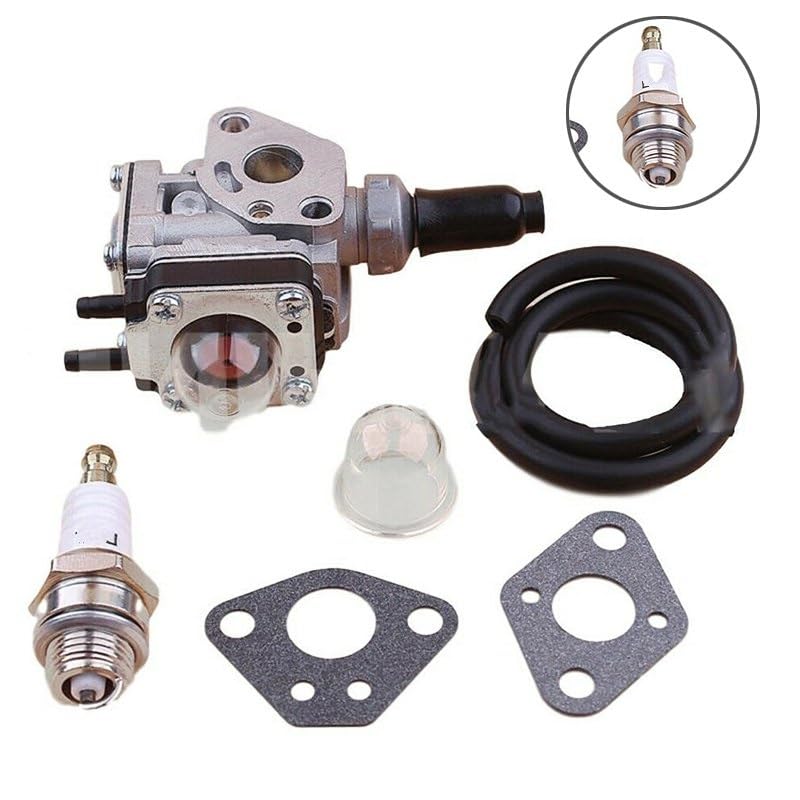 Kit Carburatore Per Decespugliatore Kawasaki KBL23A, Con Guarnizioni, Primer, Candela E Filtro, Ricambio Completo Per Un Taglio Sempre Al Top