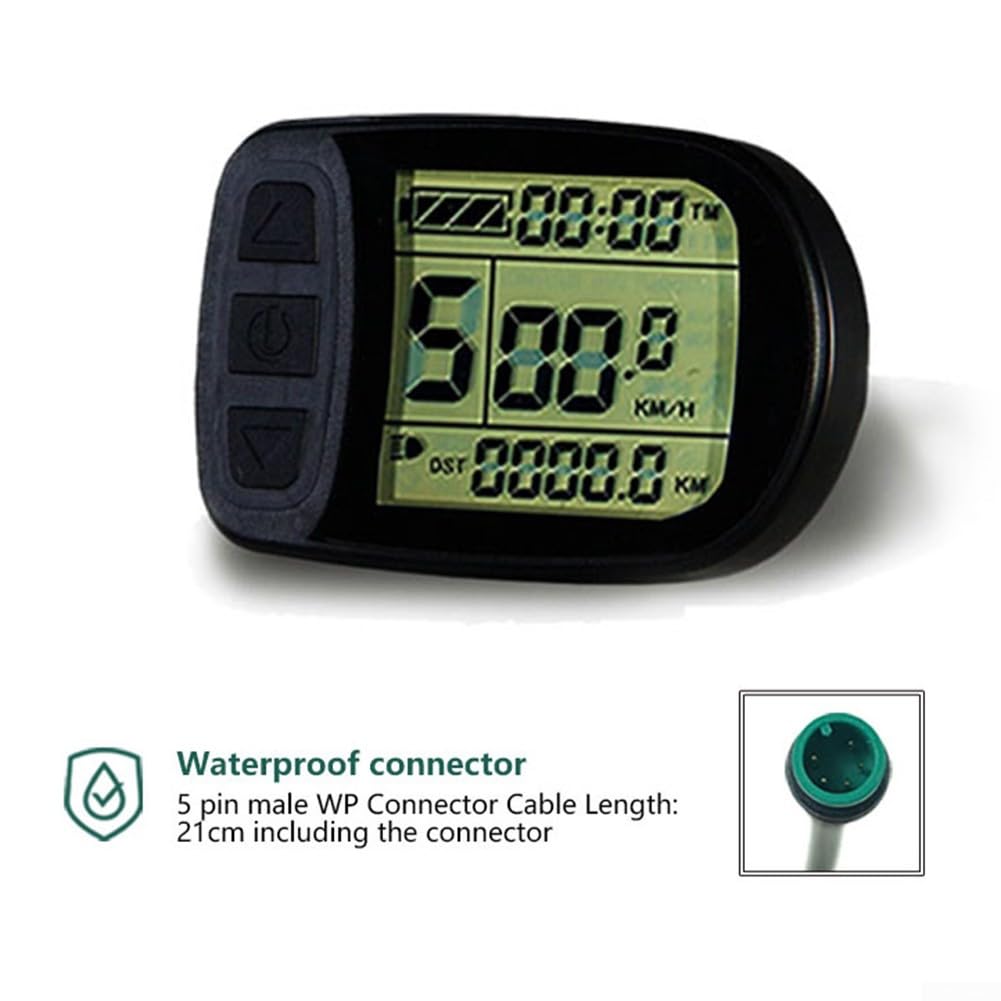 Display LCD5 Per Bici Elettrica - Controller KT 5 Pin - 24V/36V/48V Impermeabile - Contachilometri E Cruise Control - Foto 9
