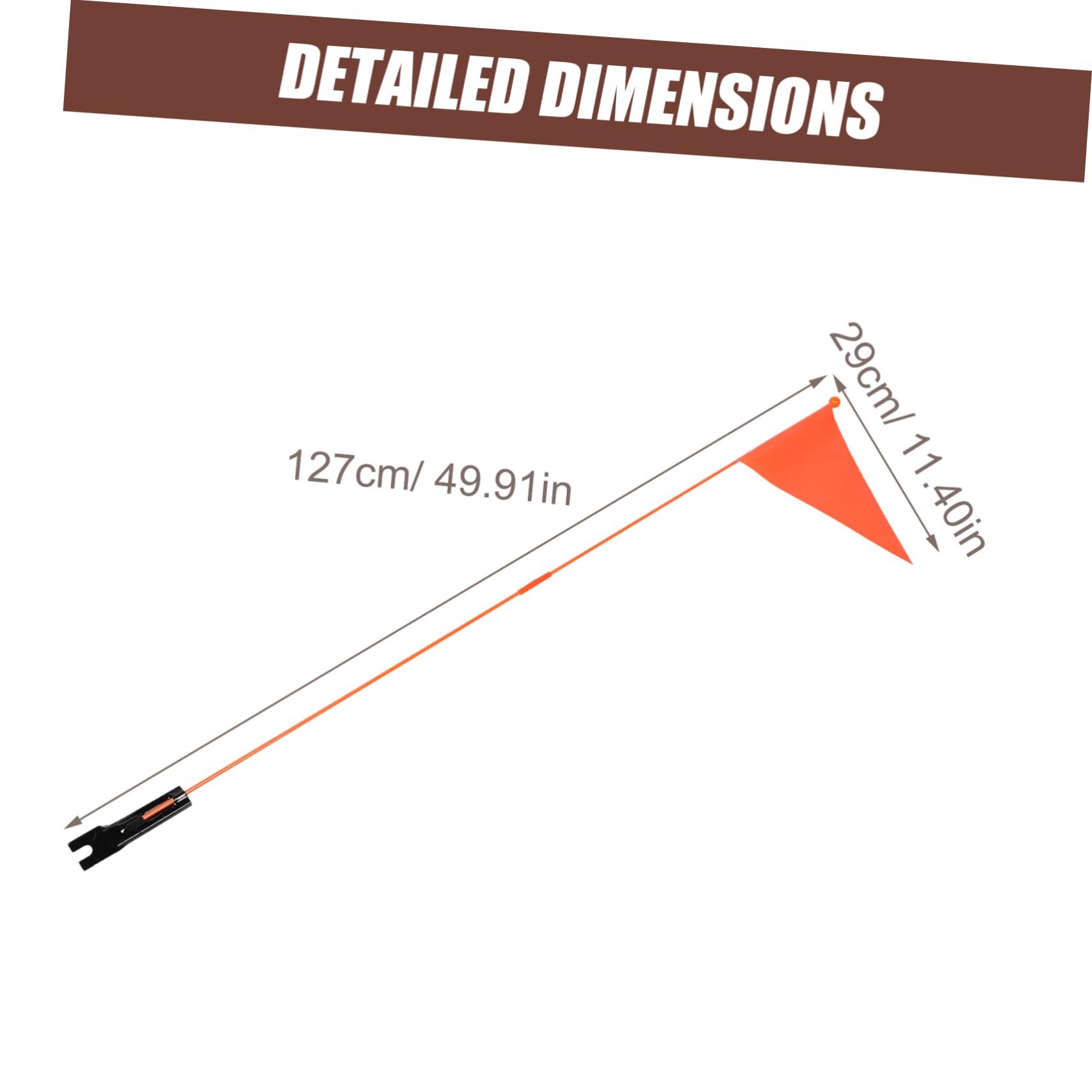 OHPHCALL 2Sets Durable Bicycle Safety Flags Triangle Bike Flags for Easy Installation Bright Color Visibility for Cycling Tricycles and Scooters