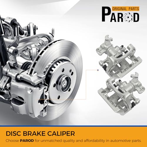 Image of PAROD 18B5002 18B5003 Rear Brake Caliper with Bracket | Fit 06-12 Ford Fusion, 07-12 Lincoln MKZ, 2006 Zephyr, 06-13 Mazda 6, 06-11 Mercury Milan