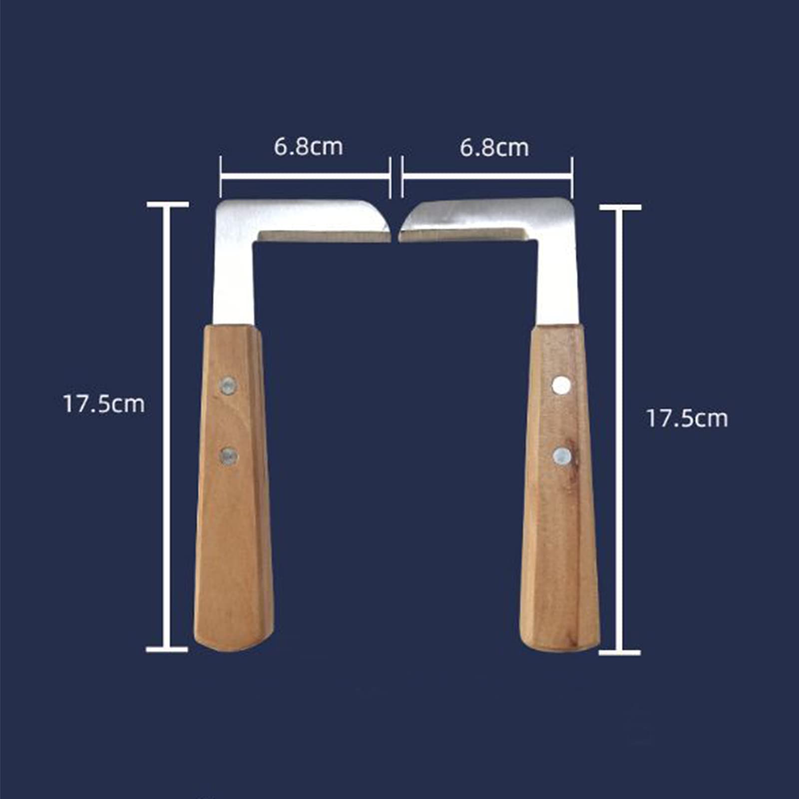 Kuhpferd Huf Reparaturmesser L-förmig Links- Und Rechts-huf-Reparatur-Werkzeug-Rinder, Schafe Und Eselpferd Doppelschneiderte Huf Reparaturmesser Reitversorgung