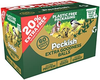 Peckish Extra Goodness Energy Balls 50 Box plus 20% Extra Free, Green, 1 Count (Pack of 1)