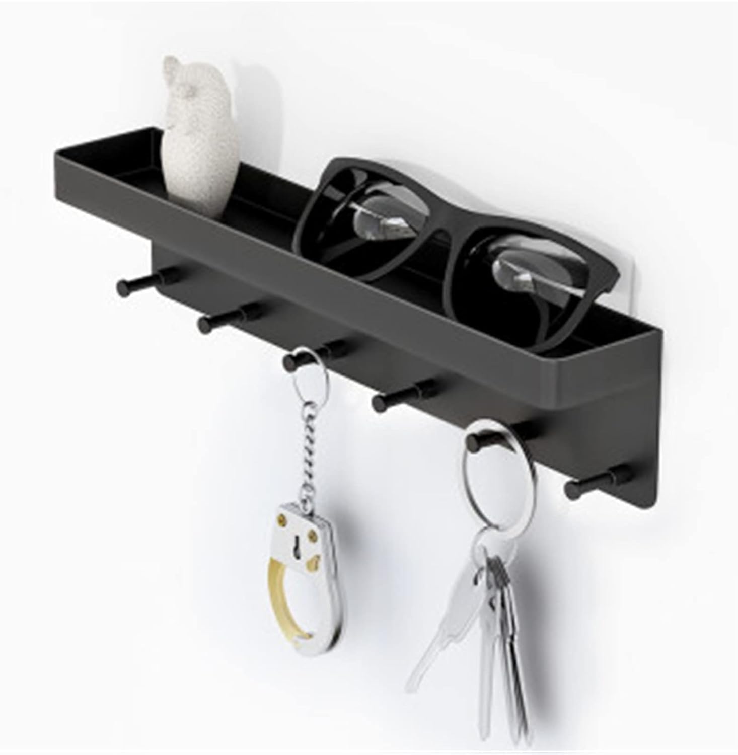 Crochets de porte support de rangement arrière cintre de porte robuste noir