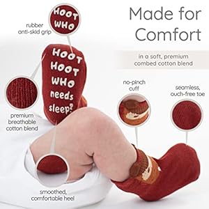 ZIRI ZANE Baby Sock Gift Set 7 Unique Pairs Cute Funny Unisex Newborn Gifts for Baby Showers Registries