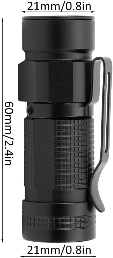 ‌Mini LED Flashlight Water Proof Aluminum Alloy Pocket Light,164ft Beam Distance,Compact 2.4" Handheld Torch for Camping, Hiking & Emergency image 3