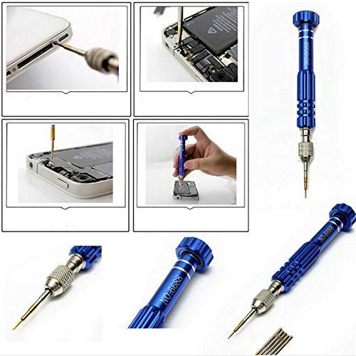 Image of Generic Open Small Devises With 5 in 1 Tool Screwdriver Set For Mobiles Repairing, Tablets, Laptops, Smartphones, Watches, Toys, Glasses & Other All Small Electronic Devices (Color May Vary)