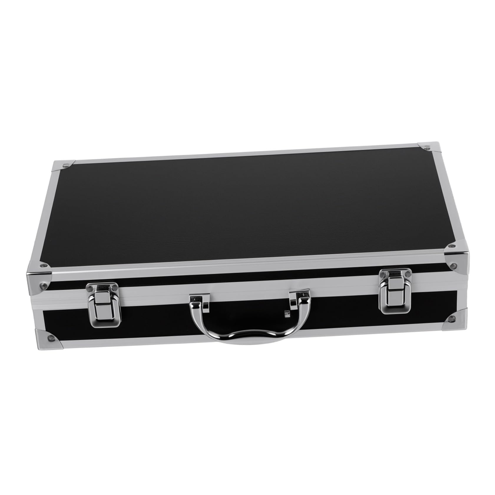 Coffret à Outils en Aluminium Noir, Grosse Capacité, Portable et Sûr