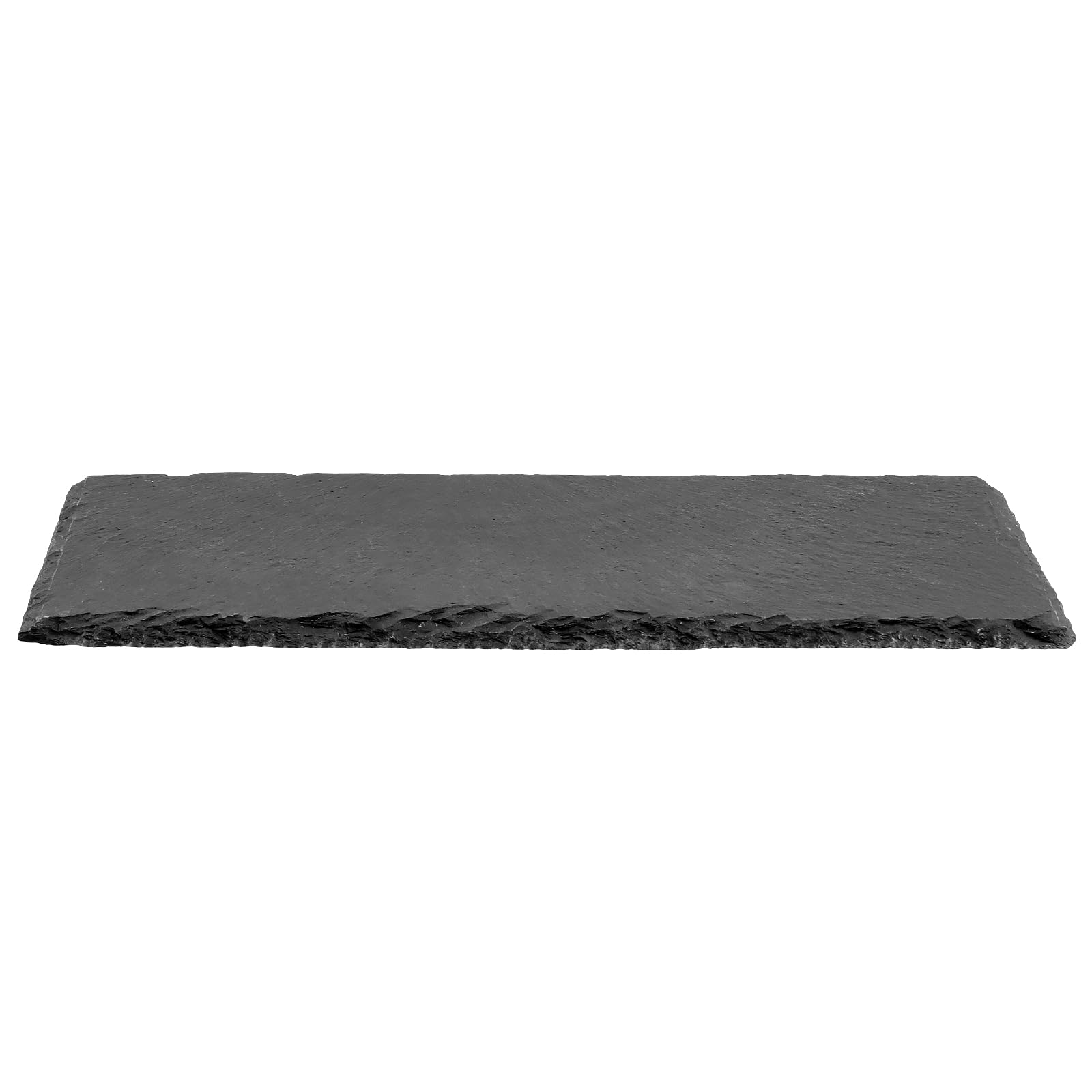 PINGEUI Lot de 8 planches à fromage rectangulaires en ardoise noire, assiettes individuelles en pierre pour table basse, table en bois, décoration d'intérieur, bar