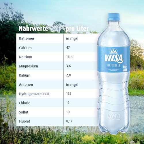 VILSA Mineralwasser Naturelle, 6 x 1,00 l PET – Bild 3