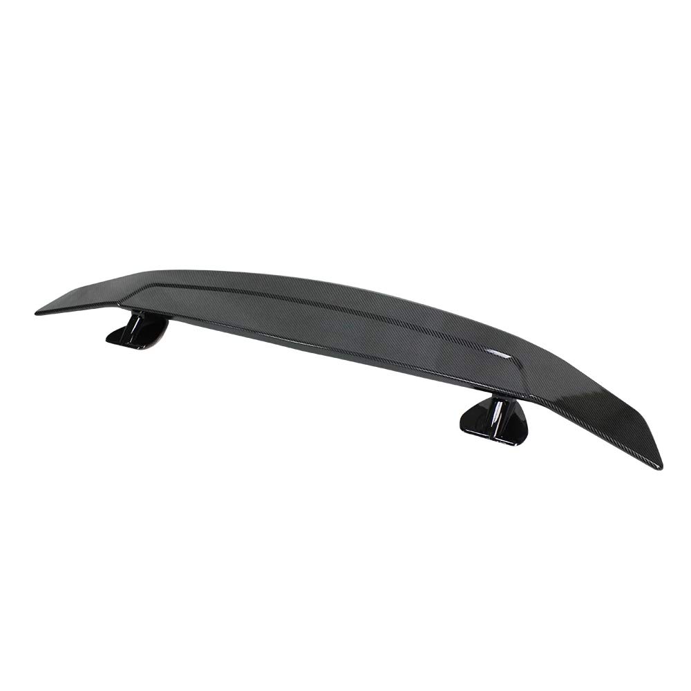 Spoiler Delantero del Coche, Spoiler del Coche Ajuste Universal para E46 E90 E36 ABS Material Look de Fibra de Carbono Racing Sedan Car Rear GT Wing