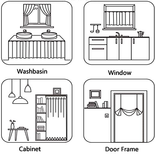 Cortinas cortas para ventanas de cocina hechas de algodón blanco estilo café M 8