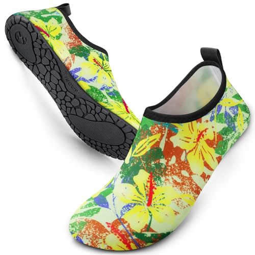 Image of SIMARI Water Shoes for Women Men Swim Aqua Socks Beach Pool Essentials Barefoot Surf River Boat Kayak Sea Yoga Sand Exercise Sport Accessories Breathable Quick-Dry Adult Youth Kid Size SWS001