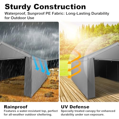 Abba Patio Carport 12×20, Large Portable Garage thumb #3