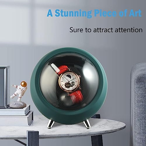 Image of Meetzone Watch Winder for Automatic Watches Storage Box Single Watch Organizer for Men Women Rotating Watch Holder Box Stand (Multicolour /1pcs)