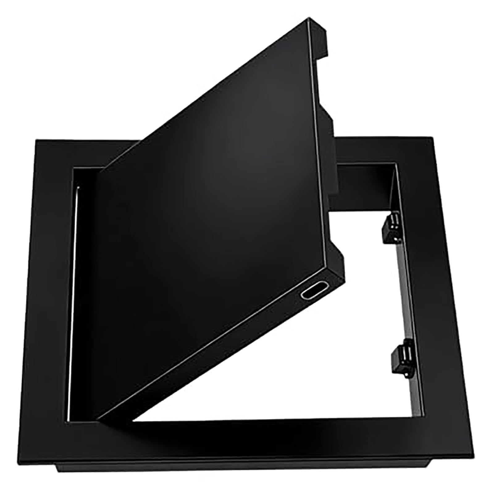 Tapa Cuadro Electrico para Pladur Resistente al Fuego, Trampilla Pladur 20x50cm 60x75cm 75x75cm, Puerta de Acceso Fontanería Panel Pared para Cubrir Agujero, para Oficina, Hotel(Black,22x24in)
