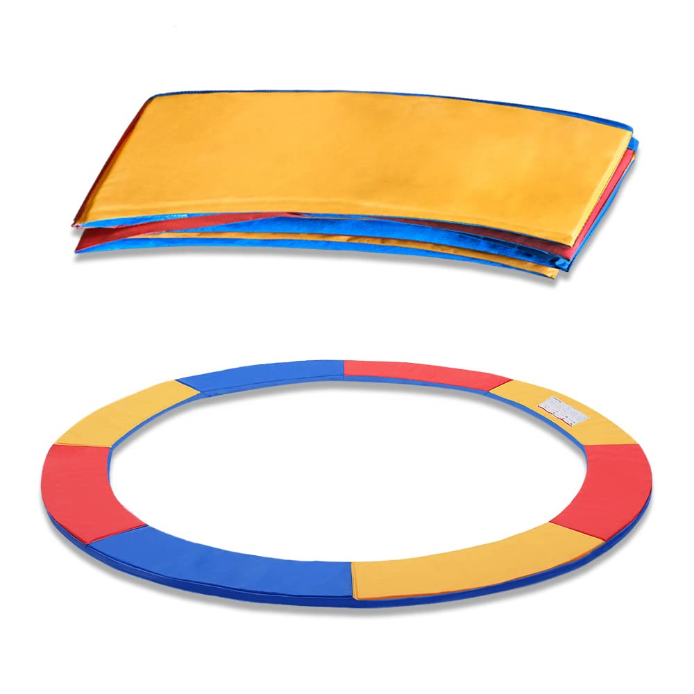 Randafdekking voor trampoline, 244 cm, randafdekking, 244 cm, veerafdekking, randbescherming, uv-bestendig, scheurvast, 244 cm omranding, trampolineaccessoires, 30 cm breed, universele randafdekking