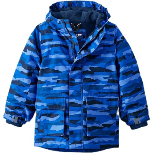 Lands' End Kids Squall Parka B Royal Cobalt Mountain Camo Kids X-Small