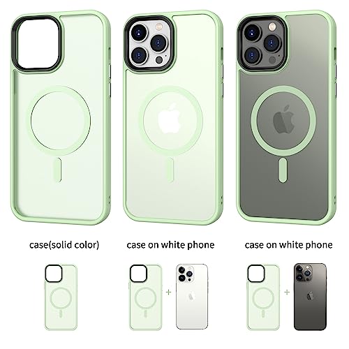 Image of CACOE Magnetic Case for iPhone 13 Pro 6.1 inch, Light Green